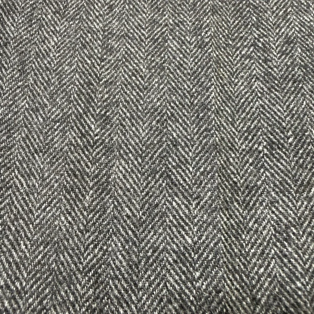 Gap Mens Slim Fit Herringbone Twill Wool Blend Trousers 32x30 Grey Dress Pants